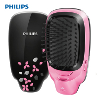 飞利浦（Philips） 美发器 美发梳 HP4589 支持负离子防静电按摩梳子美发工具进化起源复合形状稳向