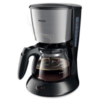 飞利浦（Philips） 咖啡机 家用智能美式保温不锈钢全自动滴漏式咖啡壶 HD7434/20可煮茶迷你型金属色