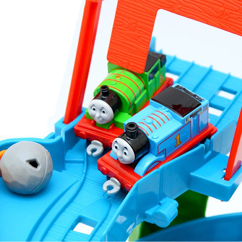 费雪托马斯和朋友合金系列轨道小火车双人竞速旋转赛道轨道套装合金小火车头玩具车BHR97礼品盒装图片