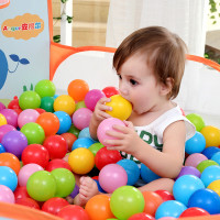 婴儿宝宝波波球海洋球 加厚弹力彩色球儿童玩具球 戏水玩具 50个6.5cm海洋球