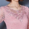 无畏衣衣2017新款女春装韩版修身显瘦打底衫镶钻气质性感蕾丝衫上衣