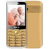 达仁A351-K2（金色）2.4寸 双卡直板 大字大声大按键 老人机 语音王 学生手机 备用手机