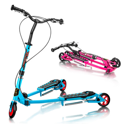 21st scooter米多蛙式闪光儿童滑板车儿童剪刀车三轮滑行童车玩具