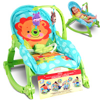 费雪多功能婴儿摇椅轻便折叠电动安抚椅儿童摇摇椅震动躺椅W2811