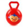 费雪 4寸摇铃球皮球婴幼儿手抓充气发声铃铛球 手柄球摇摇球玩具 红色猴子