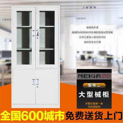 大器械柜 铁皮文件柜 器械展示柜 钢制玻璃柜 合同资料柜迈亚家具 0.7mm特厚款.