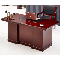 电脑桌木皮办公桌员工写字台油漆办公家具