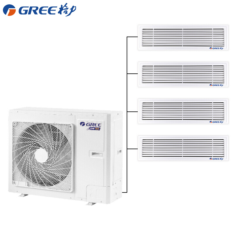 gree格力gmvh120wlf一拖四变频中央空调雅居系列多联风管机空调
