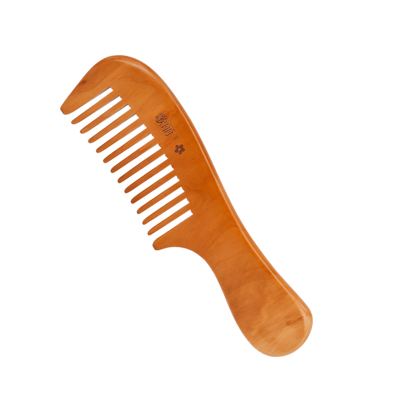 歌丽精品手柄木梳(疏齿) 梳子 木梳 头发护理 美容美妆工具梳子 桃木梳