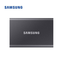 三星（SAMSUNG） 1TB Type-c USB 3.2 移动固态硬盘（PSSD） T7 灰色 NVMe传输速度1050MB/s 超薄时尚（MU-PC1T0T）
