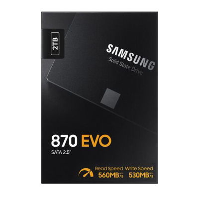 三星(SAMSUNG)2TB SSD固态硬盘 SATA3.0接口 870 EVO(MZ-77E2T0B)