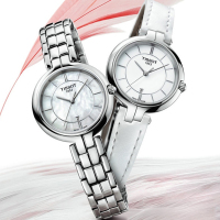 全国联保 天梭(TISSOT)手表 弗拉明戈系列钢带石英女表 简约时尚女表
