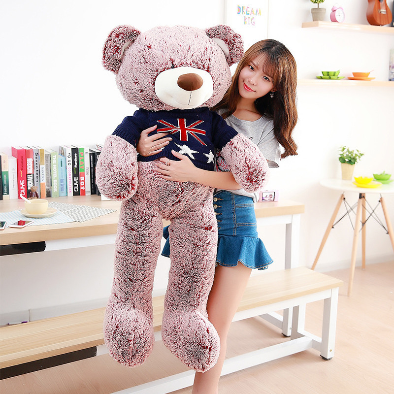 怡多贝evtto 1.2米泰迪熊毛绒玩具熊布娃娃公仔毛衣大熊玩偶抱枕生日礼物女生抱抱熊