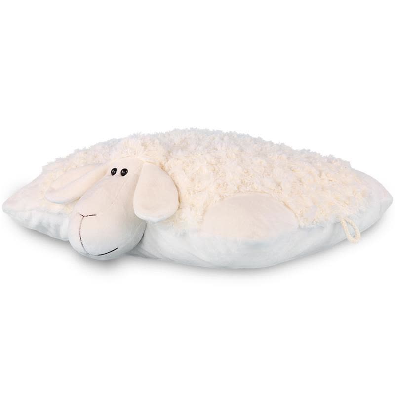 怡多贝evtto 小羊40CM白色靠垫抱枕布娃娃公仔毛绒玩具装饰摆件女生布艺玩偶儿童生日礼物图片