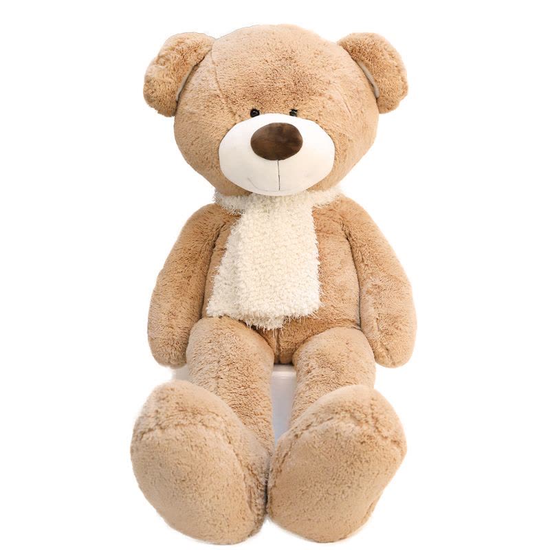 怡多贝evtto正版美国大熊1米围巾熊大熊毛绒玩具布娃娃泰迪熊公仔女生礼物抱抱熊生日礼物毛毛熊图片