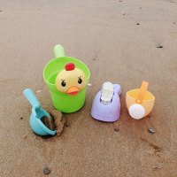怡多贝(EVTTO) 1-3岁宝宝塑料小鸭子花洒塑胶玩具婴儿戏水玩沙玩水儿童浴室洗澡玩具四件套