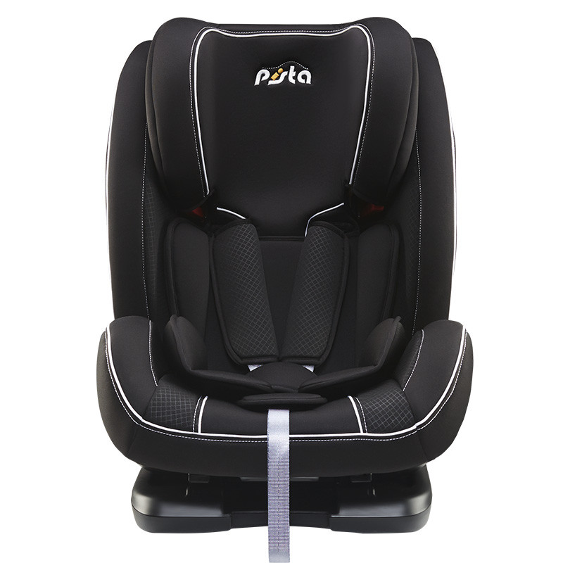 PISTA德国皮斯塔 儿童安全座椅汽车9个月-12岁多角度调节可坐可躺ISOFIX硬接口防撞侧翼 波西顿 黑色