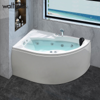 沃特玛小户型扇形浴缸家用成人冲浪按摩恒温迷你浴池浴盆1.2米