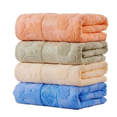 沿蔻家纺 毛巾被全棉六层纱布单双人毛毯儿童毛巾毯全棉盖毯空调毯多色