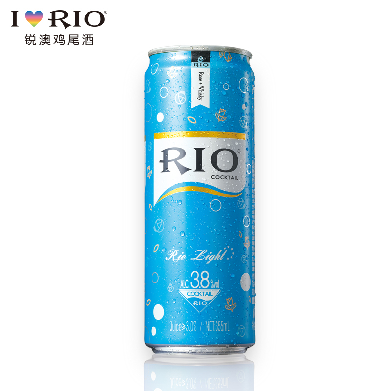 RIO锐澳 S罐微醺蓝玫瑰 鸡尾酒 355ml 单罐装