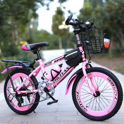儿童自行车闪电客女孩女童公主款7-8-10-12-15岁中大童单车山地车小孩车