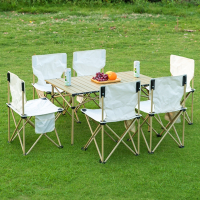 户外折叠桌椅子便携式桌子铝合金蛋卷桌闪电客野餐露营用品装备套装