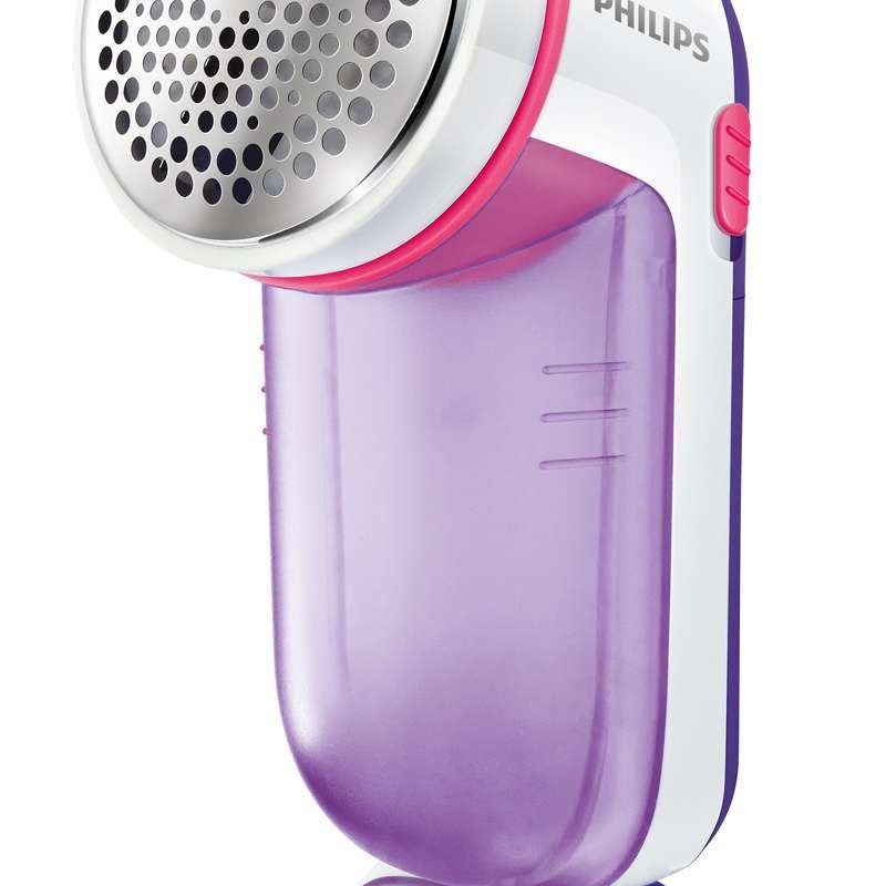 飞利浦(Philips) 干电式(放电池)衣物去毛球器GC026 剃绒毛器 可分离毛球盒 紫色