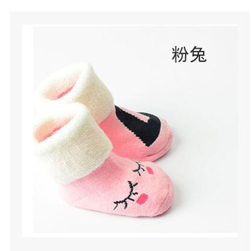 保暖毛圈袜婴幼儿童加厚袜子新生儿袜子宝宝0-1-3岁儿童松口