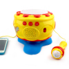 BAOLI宝丽塑料小小鼓王音乐灯光三字经手拍拍鼓接手机话筒1-3岁 婴幼儿玩具儿童礼物