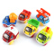 BAOLI宝丽3-6岁塑料模型玩具惯性滑行车消防工程车回力动力车发条玩具车单个售