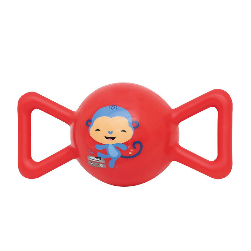 Fisher-Price 费雪牌 糖果摇铃球皮球婴6-12个月幼儿手抓球充气塑料发声铃铛球手柄球摇摇球