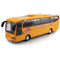 铠胜隆惯性炫灯光音乐美国校巴校车巴士儿童交通玩具塑胶车模大公交车巴士