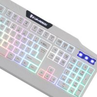 imice 机械手感键盘104 游戏电脑键盘笔记本 发光背光牧马人键盘外接usb白色