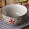 瓷物语陶瓷碗和风系列5英寸 饭碗 汤碗 面碗 小花手绘釉下彩碗4色装餐具