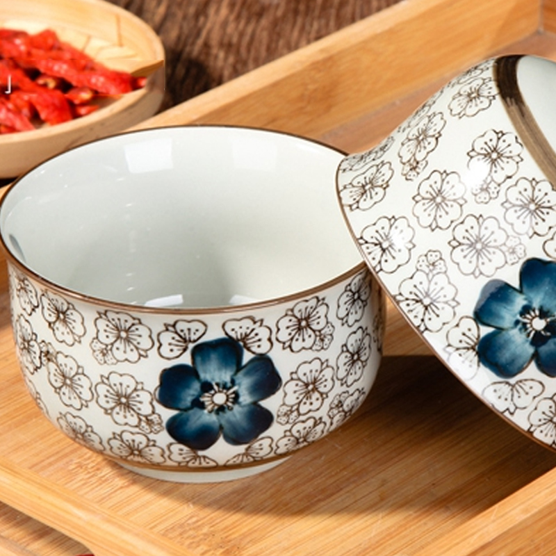 瓷物语日式釉下彩景德镇陶瓷餐具盘碗碟陶瓷餐具套装家用两人套装餐具青花