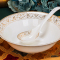 瓷物语骨瓷餐具套装 4人组合景德镇陶瓷器碗碟套装碗盘韩式家用乔迁礼品