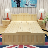 硕木居 实木床1.5米单人床1.2全松木双人床1.8米大床成人床简易床木板床