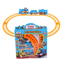 轨道车儿童小火车 电动 玩具火车玩具车发仿真小火车头滑行 颜色随机发一个