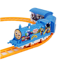轨道车儿童小火车 电动 玩具火车玩具车发仿真小火车头滑行 颜色随机发一个