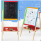 乐乐鱼 专业早教教具 环保儿童磁性实木大画板 超大多功能环保画架 素描双面画板3-8岁90cm
