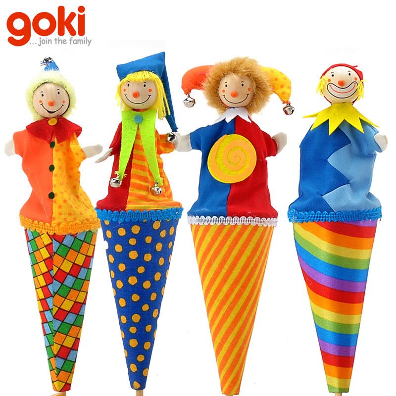 goki 儿童小丑躲猫猫玩具宝宝户外健身亲子益智传统怀旧礼物图片