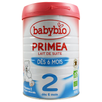 【法国直邮】Baby Bio伴宝乐有机奶粉2段6--12个月900g*6罐装 法国进口