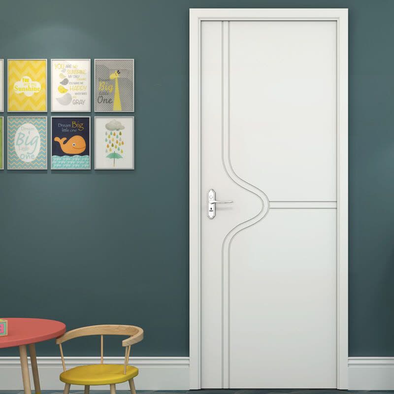 塞纳春天简约室内门卧室门木门套装门实木复合烤漆门型号271 实木复合烤漆门图片