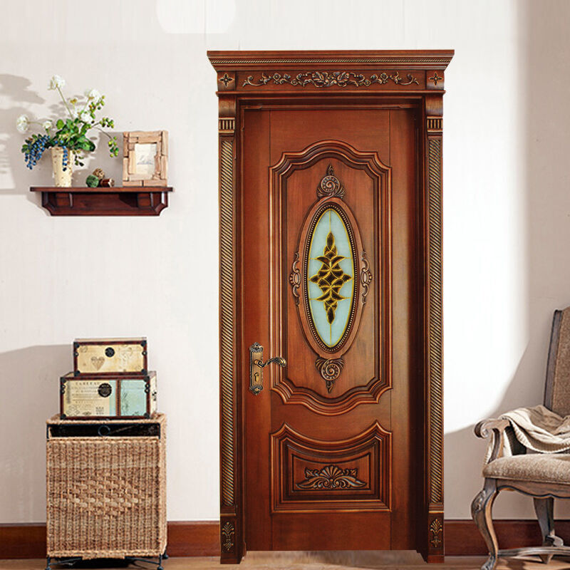 塞纳春天木门欧式古典实木造型门室内套装门烤漆房门卧室门型号004