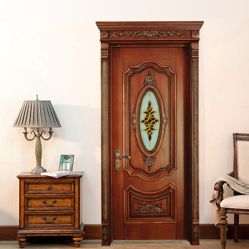 塞纳春天木门欧式古典实木造型门室内套装门烤漆房门卧室门型号004