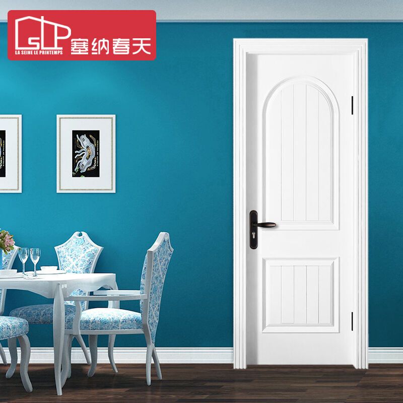 塞纳春天实木门造型门室内套装门烤漆房门卧室门欧式风格型号046