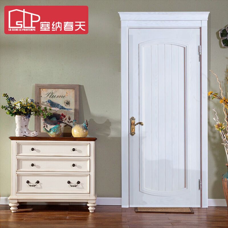 塞纳春天实木造型门室内套装门烤漆房门卧室门欧式风格型号036