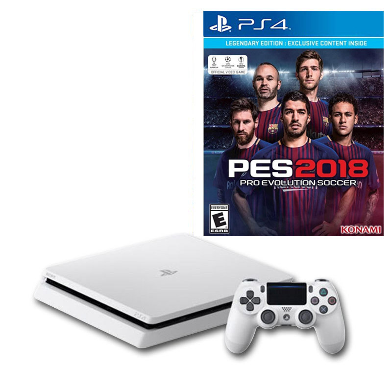 索尼sonyps4国行游戏主机ps4slim家庭电脑娱乐体感游戏机白色500g送