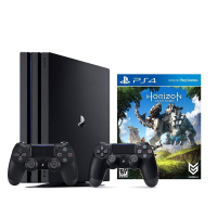 索尼（SONY）【新PS4国行主机 4K品质】ps4 Pro 家庭体感娱乐游戏机1T黑 送地平线 双手柄