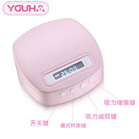 优合电动吸奶器 粉色YH8006S Youha电动吸乳器自动按摩挤奶器 带PP奶瓶